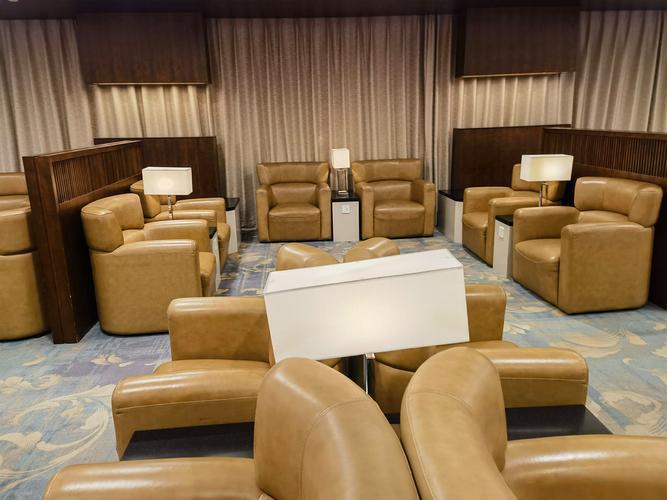 VIP lounge leather seating