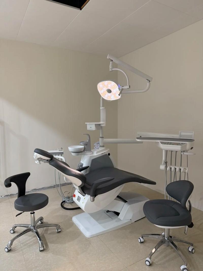 Black dental chair healthcare upholstery