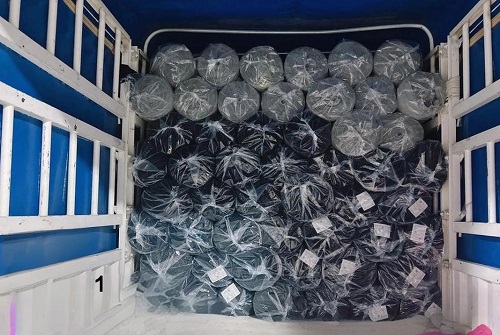 Healthcare upholstery rolls for production