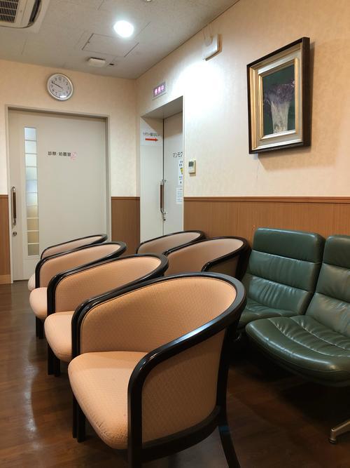 Clinic waiting area reception seating