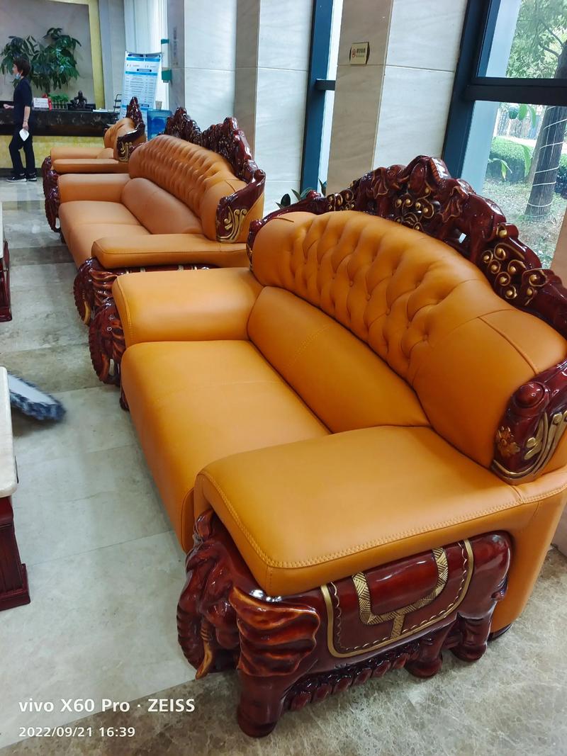 Traditional office sofa upholstery
