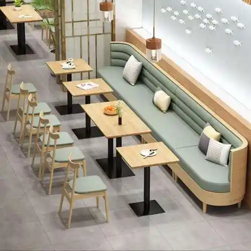 Vintage luxury restaurant booth seating